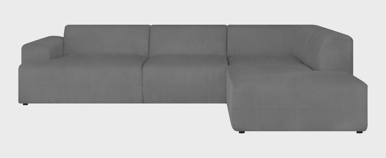 Hoekbank Sevilla XXL rechts ribstof | NADUVI Collection
