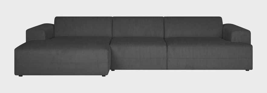 Hoekbank Sevilla XL links ribstof | NADUVI Collection