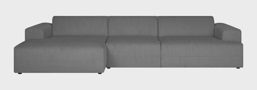 Hoekbank Sevilla XL links ribstof | NADUVI Collection