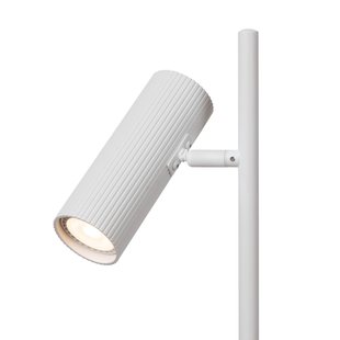 Lucide Tafellamp Clubs, kop draai- en zwenkbaar, wit