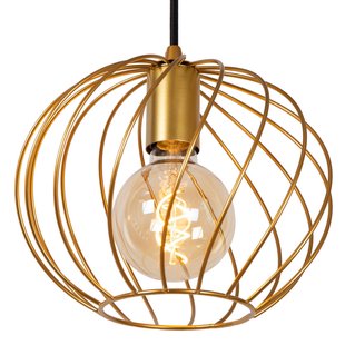 Lucide Hanglamp Danza, 1-lamp, Ø 25 cm, goud
