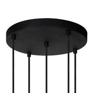 Lucide Hanglamp Marius, zwart, 5-lamps