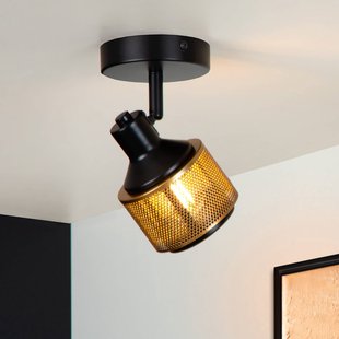 Lucide Plafondspot Rafa met roosterkap, 1-lamp Lucide Plafondspot Rafa met roosterkap, 1-lamp
