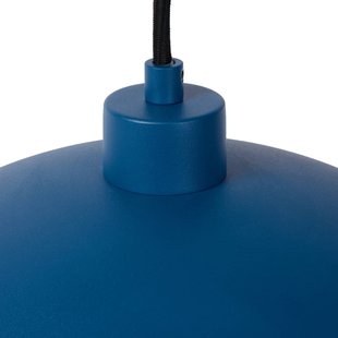 Lucide Hanglamp Siemon van staal, Ø 40 cm, blauw