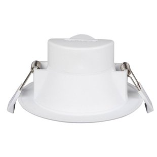 Prios LED inbouwlamp Rida, set van 10, wit, 10 cm, CCT, IP44