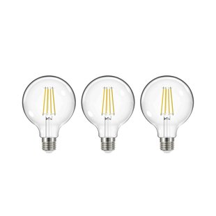 Arcchio LED lamp, E27, G95, 3,8W, 2700K, 806lm, 3 stuks Arcchio LED lamp, E27, G95, 3,8W, 2700K, 806lm, 3 stuks