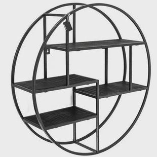 Wandklok Asymmetrisch Antraciet - Klok Organisch - 56 x 78 x 4 cm