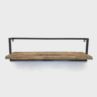Vtw Living - Wandplank van Mangohout - Wandrek 100 x 30 x 25 cm