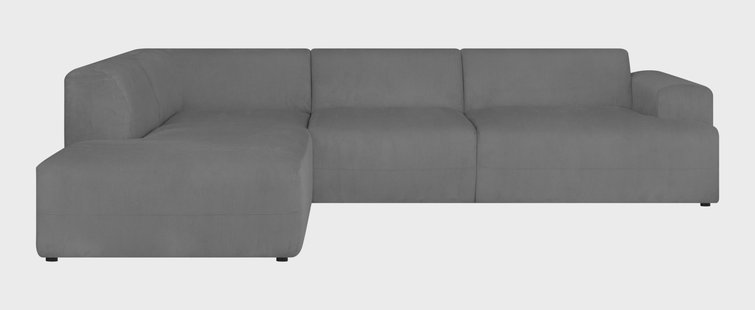 Hoekbank Sevilla XXL links ribstof | NADUVI Collection