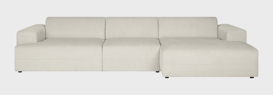 Hoekbank Sevilla XL rechts ribstof | NADUVI Collection