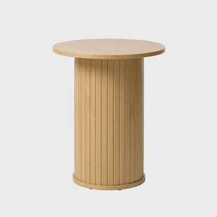 Lenn houten bijzettafel naturel - Ø50 cm