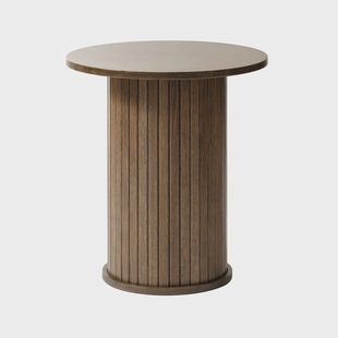 Lenn houten bijzettafel gerookt eiken - Ø50 cm