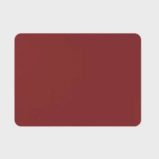 Mesapiu Placemat lederlook - Rechthoek - Rood - Set van 6