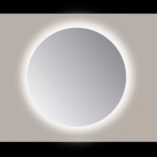 Spiegel Sanicare Q-Mirrors 70x70 cm Rond Met Rondom LED Cold White en Afstandsbediening incl. ophangmateriaal