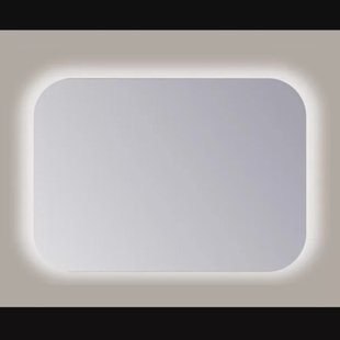 Spiegel Sanicare Q-Mirrors 60x60 cm Vierkant Met Rondom LED Cold White en Afstandsbediening incl. ophangmateriaal