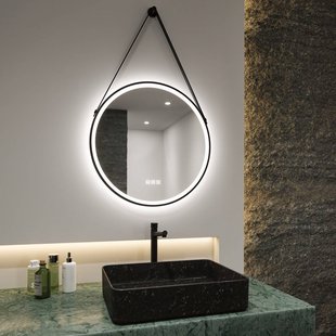 Paulmann Mirra hangspiegel Ø59cm CCT dimbaar zwart