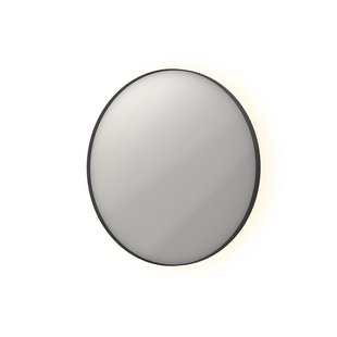 Spiegel INK SP17 Rond Colour Changing LED Rondom 60 x 4 x 60 cm Dimbaar In Aluminium Kader Mat Zwart