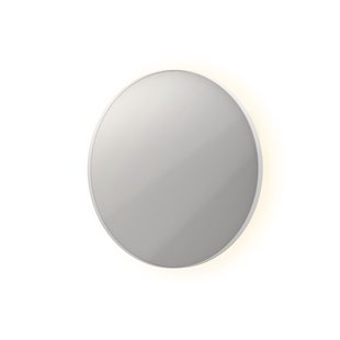 Spiegel INK SP17 Rond Colour Changing LED Rondom 60 x 4 x 60 cm Dimbaar In Aluminium Kader Mat Wit