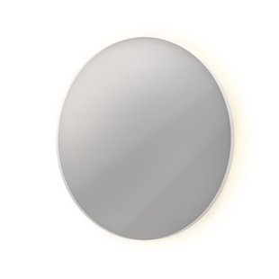 Spiegel INK SP17 Rond Colour Changing LED Rondom 100 x 4 x 100 cm Dimbaar In Aluminium Kader Mat Wit