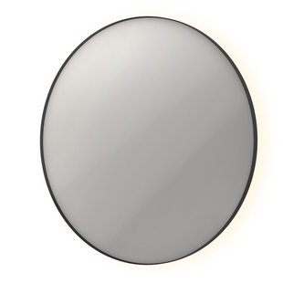 Spiegel INK SP17 Rond Colour Changing LED Rondom 120 x 4 x 120 cm Dimbaar In Aluminium Kader Mat Zwart