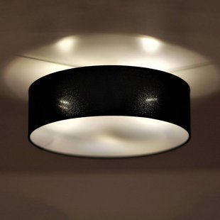 Euluna Deck, stoffen kap zwart, Ø 50 cm