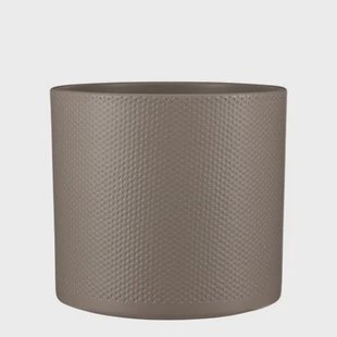 Mica Decorations Era Bloempot - H26 x Ø28 cm - Reliëf - Taupe