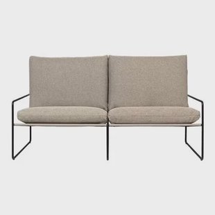 Ferm Living Desert 2-zitsbank - Dolce - Black / Dark Sand