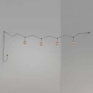 Bover Nans S/16/4L LED-buiten hanglamp, bruin