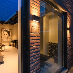 SLV Ovale buitenwandlamp Up/Down CCT 13,5cm zwart