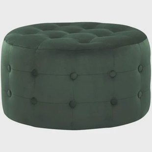 Beliani - TAMPA - Poef - Groen - 55 cm - Fluweel Beliani - TAMPA - Poef - Groen - 55 cm - Fluweel