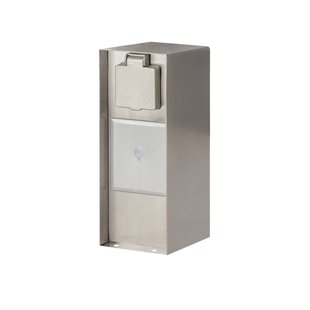 PRIOS Slimme stopcontactzuil WLAN 23 cm roestvrij staal Tuya