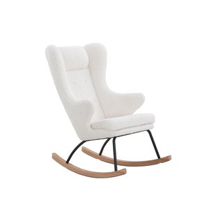 Schommelstoel Amber Wit Teddy