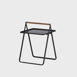 Ylva metalen tuin bijzettafel zwart - 45 x 45 cm