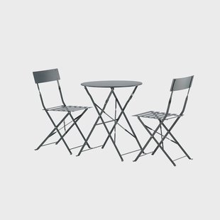 Lovisa metalen tuinset donkergrijs