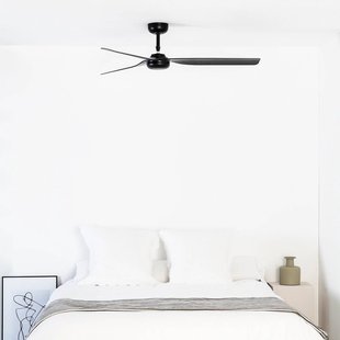 FARO BARCELONA Plafondventilator Punt M, DC, 3 bladen, zwart