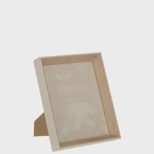 J-Line fotolijst Diepte - hout - creme - large - 2 stuks