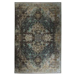 Heritaged Vintage vloerkleed - Fade No.2 groen - 76x150 cm