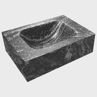 Fontein Vrijhangend Mondiaz EDEN Solid Surface 40 x 12 x 23 cm Lava