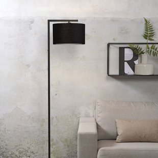 IT´S ABOUT ROMI IT'S ABOUT ROMI vloerlamp Boston, Ø 32 cm, zwart, textiel