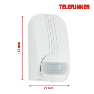 Telefunken Bewegingssensor Funchal, max. 1.000W LED, wit