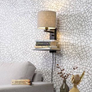 IT´S ABOUT ROMI IT'S ABOUT ROMI Florence, 1-lamp kap donker linnen