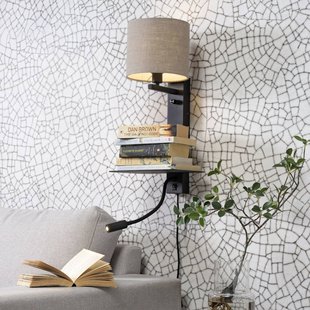 IT´S ABOUT ROMI IT'S ABOUT ROMI Florence leeslamp 2-lamps donker linnen