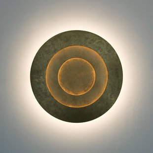 Holländer LED wandlamp Masaccio Rotondo, goud