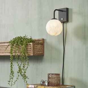 IT'S ABOUT ROMI Carrara wandlamp zwart/marmer IT'S ABOUT ROMI Carrara wandlamp zwart/marmer