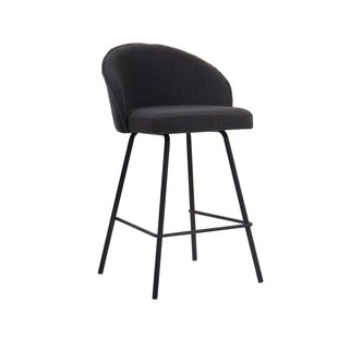 Barkruk Riley Grijs Bouclé - Set van 2 Barkruk Riley Grijs Bouclé - Set van 2