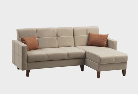 Hoekslaapbank Polya rechts bouclé | Atelier Del Sofa