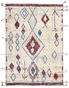 MOMO Rugs - Vloerkleed Tribe Ivory Red -