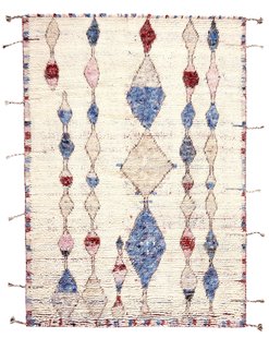 MOMO Rugs - Vloerkleed Tribe Ivory Blue -