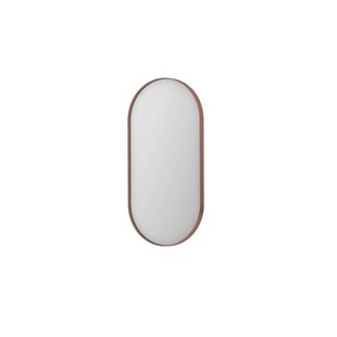 Spiegel INK SP20 Ovaal In Stalen Kader 40 x 4 x 80 cm Geborsteld Koper