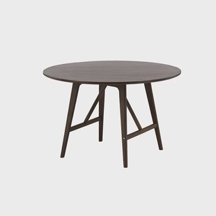 Esra houten eettafel donkerbruin - Ø100 cm